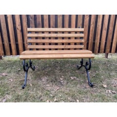 Лавка Tobi Sho садово-паркова кована без підлокітників 1,5 м колір Дуб Генічеськ