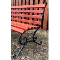 Скамейка Tobi Sho садово-парковая кованая усиленная без подлокотников 1,75 м цвет Дуб Киев