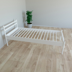 Кровать Tobi Sho COMFORT-1 односпальная металлическая 200X80 Белый Ровно