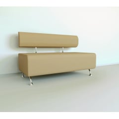 Диван офисный Tobi Sho Доран-42 без подлокотников 2000x540x750, кожзам Бежевый 2201 Запорожье