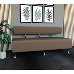 Диван офисный Tobi Sho Доран без подлокотников 1800x540x750, кожзам Капучино 2242 Конотоп