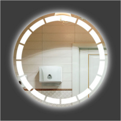 Зеркало круглое Экватор с фоновой и передней LED подсветкой DR-68 900х900х30 Мукачево