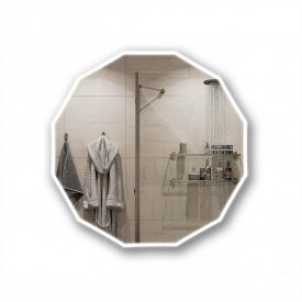 Зеркало Экватор с фоновой LED подсветкой фигурное DR-37 950х950х30