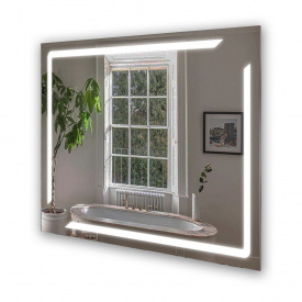 Зеркало прямоугольное Экватор с фоновой LED подсветкой по периметру DR-40 700х500х30