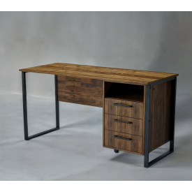 Стіл письмовий Tobi Sho LOFT Volcano СПЛВ/3 прямий з шухлядами, стільниця 36 мм, 1600х600х765 Фаєрвуд