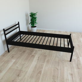 Ліжко Tobi Sho COMFORT-1 односпальне металеве 200X90 Чорний