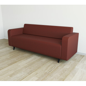 Диван офісний Tobi Sho Арне з підлокітниками 1880х700х740 мм, оббивка велюр Magic Terracotta