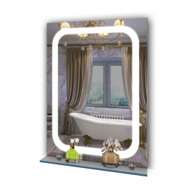 Зеркало прямоугольное Экватор с LED подсветкой по периметру DR-49 700х900х30