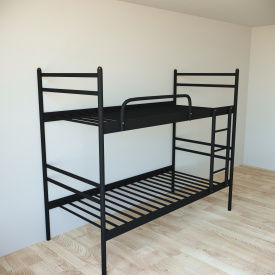 Ліжко двоярусне Tobi Sho COMFORT DUO металеве 200X80 Чорний