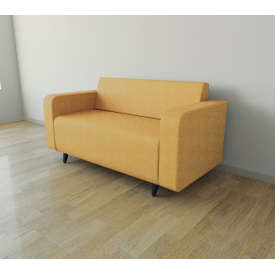 Диван офісний Tobi Sho Арне з підлокітниками 1380х700х740 мм, оббивка велюр Magic Amber