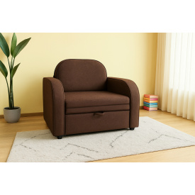 Крісло м'яке розкладне Tobi Sho Дрім рогожка Bahama Коричневий/45, 1040х850х830 мм