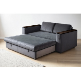 Диван-трансформер Tobi Sho Kubus-120 мягкий для гостиной велюр Mars Светло-серый/12, 1600х800х1000 мм