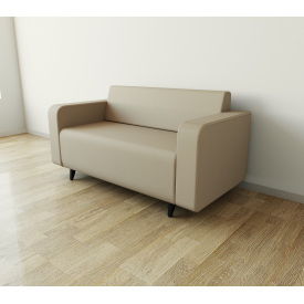 Диван офисный Tobi Sho Арне с подлокотниками 1580х700х740 мм, обивка велюр Magic Beige