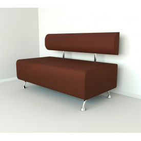 Диван офисный Tobi Sho Доран без подлокотников 1200x540x750, кожзам Светло-коричневый 2212