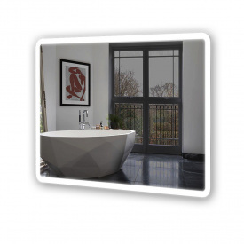 Зеркало настенное Экватор со светодиодной LED подсветкой DR-21 700х500х30