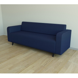 Диван офисный Tobi Sho Арне с подлокотниками 1880х700х740 мм, обивка велюр Magic Navy