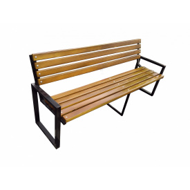 Лавка садова Tobi Sho в стилі Лофт посилена 200 см колір дуб