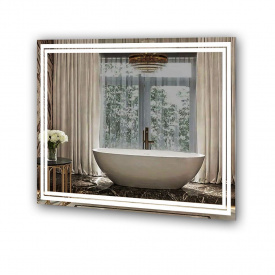 Зеркало Экватор с двойной LED подсветкой DR-56 800х600х30