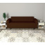 Диван офісний Tobi Sho Арне з підлокітниками 1880х700х740 мм, шкірзам Bright Brown/2231 Чернівці