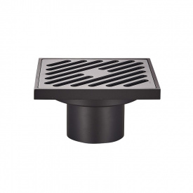 Душовий трап Koer FD10-100x100-180-Black (пряме відведення) (Чорний) (KR3414)