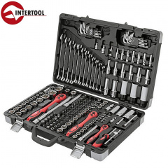 Набор инструментов профессиональный INTERTOOL (1/4", 3/8", 1/2" 176 ед, Cr-V) (ET-7176) Нововолынск