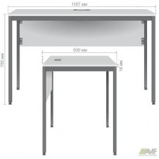 Стіл письмовий Осло 1187х600 мм дсп кольору бук