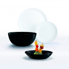 Сервиз LUMINARC DIWALI BLACK & WHITE, 19 предметов (6471668) Львов