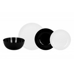 Сервиз LUMINARC DIWALI BLACK & WHITE, 19 предметов (6471668) Львов