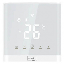 Терморегулятор сенсорний для теплої підлоги 4Heat AE-667 BLR Boiler Wi-Fi білий