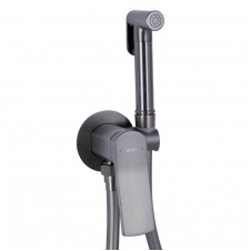Набор для гігієнічного душу Qtap Slavonice округлий QTSLA262GMB45916 Gunmetal Black PVD