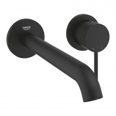 Змішувач для умивальника Grohe Essence L-розмір на 2 отвори чорний матовий (29193KF1)