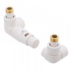 Комплект термостатичний Schlosser Lux осьовий лівий, GZ 1/2 х 15mm Cu, термоголовка Mini (603700303) Городок