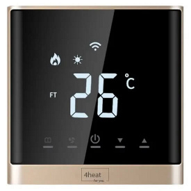 Терморегулятор сенсорний для теплої підлоги 4Heat AE-668 Boiler Wi-Fi золото