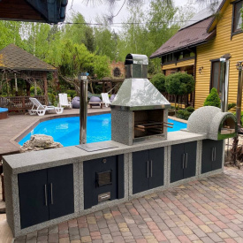 Комплекс барбекю «Гарден Шеф» для беседки и сада с фасадами комплект XL