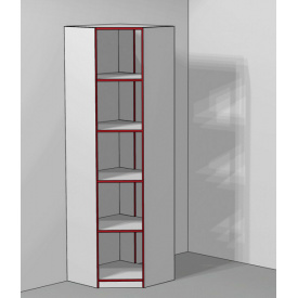 Стеллаж угловой (345)