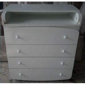 Пеленальный комод на 4 ящика с ручками