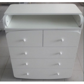 Пеленальный комод на 5 ящиков с ручками