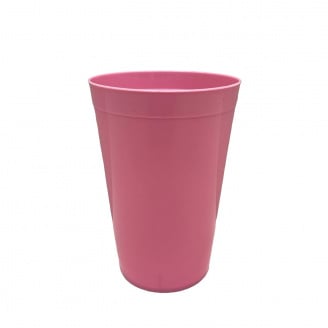 Стакан пластиковый 8х11,5 см Полимербыт ПБ-539 розовый