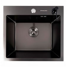 Кухонная мойка Platinex Handmade 50*45 PVD (с диспенсором), Черный