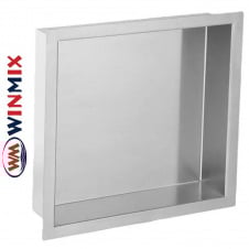 Полка-ниша для ванной комнаты Winmix Premium NICHE-0101 (30*30*8 см), из нержавеющей стали SUS304, Польша