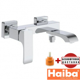 Змішувач для ванни короткий ніс HAIBA Monaco (Chr-009)
