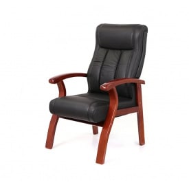 Крісло конференційне АКЛАС Брунор EX CF чорне