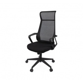 Крісло АКЛАС Каф TILT Чорний (Чорний/Чорний)