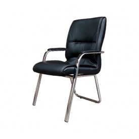 Крісло конференційне АКЛАС Спрінг CFA виставковий взірець Чорний (PU-чорний)