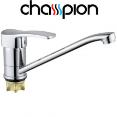 Смеситель для кухни елка на гайке 25см Champion Ped (Chr-555-279) Nut Лозовая
