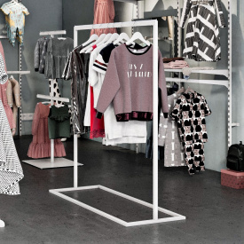 Стійка-вішалка острівна для магазину одягу