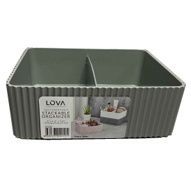 Органайзер Lova plastik 2 відділення сірий LV-220