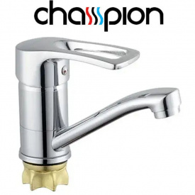 Змішувач для умивальника ялинка на гайці 15см Champion Ped (Chr-555-181) Nut