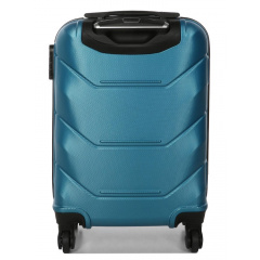 Чемодан маленький под ручную кладь S Madisson Snowball 32303 пластиковый 40л Бирюзовый Тячев