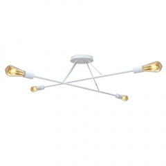 Люстра подвесная MSK Electric Asket под четыре лампы Е27 NL 10320-4 WH Белый (619550) Камень-Каширский
